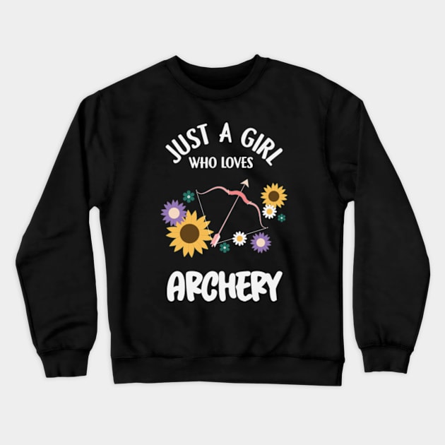 Archery Girl Crewneck Sweatshirt by AdultSh*t